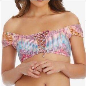 2 for $15 Raisins Island Off The Shoulder Swim Top